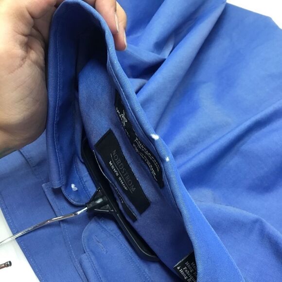 Lot of 2 Nordstrom Smartcare Dress Shirts C6 - Picture 5 of 6